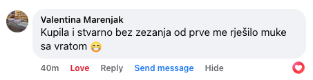 Valentina: Kupila i stvarno bez zezanja od prve me rješilo muke sa vratom