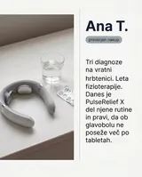 Preverjena kupka uporablja PulseRelief X kot del rutine za vrat